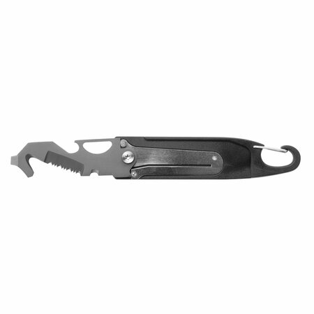 Prime-Line SWISS+TECH Black Multi-Knife with Wire Stripper, Bottle Opener, Screwdriver Single Pack ST45049